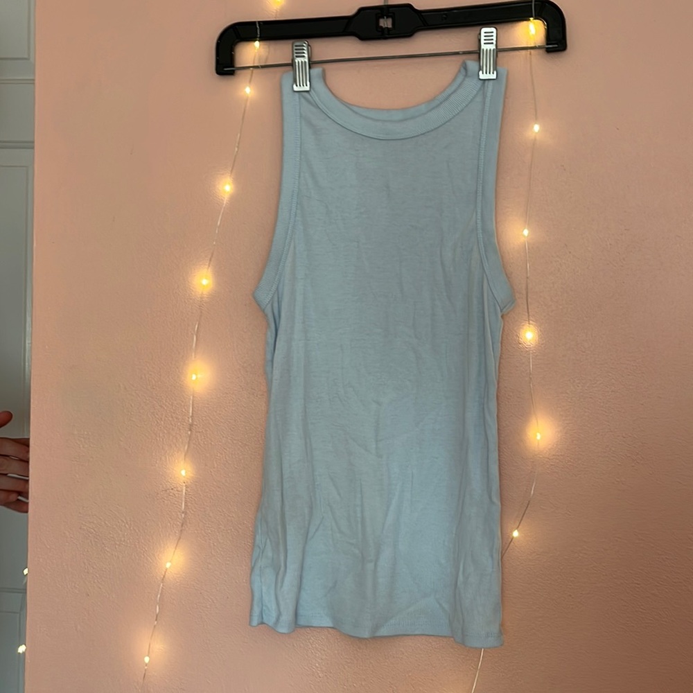 Baby blue Hollister tank top